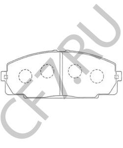 0446526300 JINBEI (BRILLIANCE) Комплект тормозных колодок, дисковый тормоз в городе Екатеринбург
